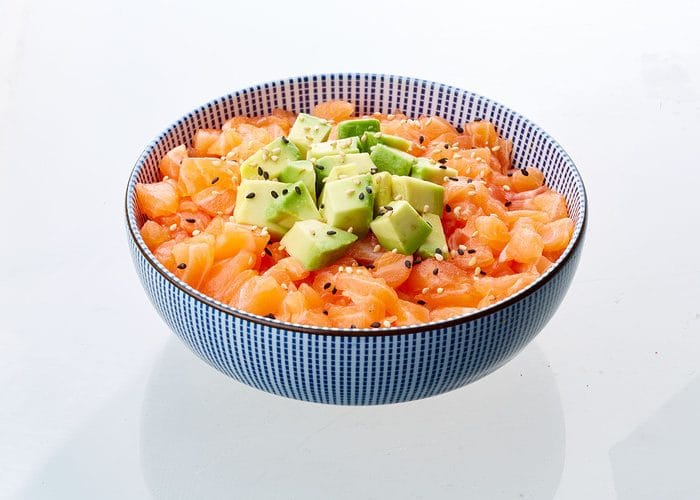 chirashi tartare de saumon