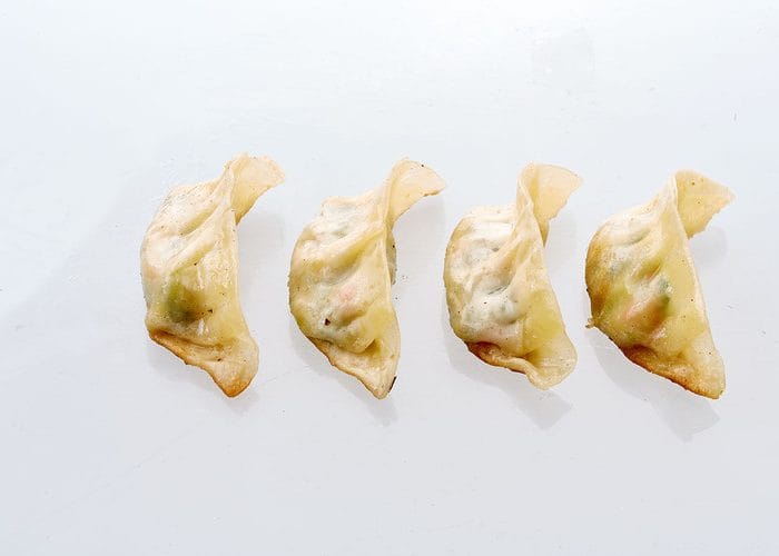 gyosas crevettes légumes