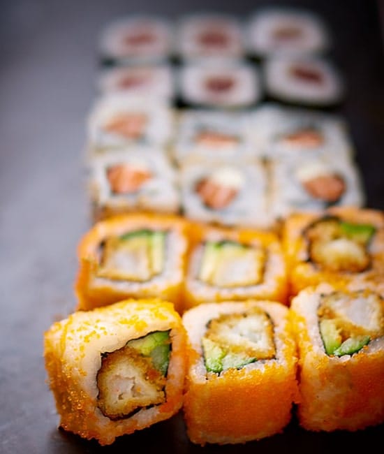 assortiment de makis